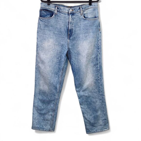 Hudson Women’s Jeans Clean Girl Denim Light Vintage Wash High Rise Wide Leg 33 - Picture 2 of 14